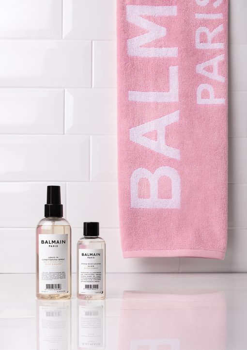 BALMAIN HAIR juukste kuivatamise rätik roosa / Hair Towel Pink - Image 2